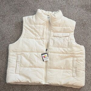 DSG Cream Quilted Mens Vest